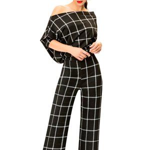 FKSP "Pam" Off-Shoulder Jumpsuit, M